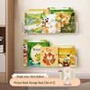 Punch-Free Wall-Mounted Acrylic Bookshelf for Children's Picture Books