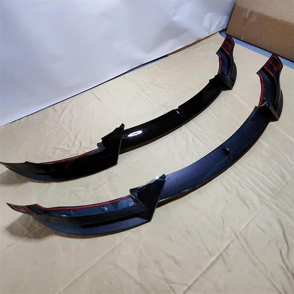 Car Front Bumper Lip Spoiler Splitter Diffuser For Tesla Model 3 2017 2018 2019 2020 2021 2022 2023 Bodykits Tuning Part ABS