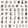 50 Cute Ins Wind Animal Stickers Pack Notebook Paper Pencil Box Decoration Stickers Waterproof Creative Children's Stickers