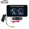 Digitaler 2-in-1 Wassertemperaturmesser Voltmeter Auto LCD Wassertemperaturanzeige Spannungsmesser mit 26~40mm Adapter (Möglichkeit) 12V 24V