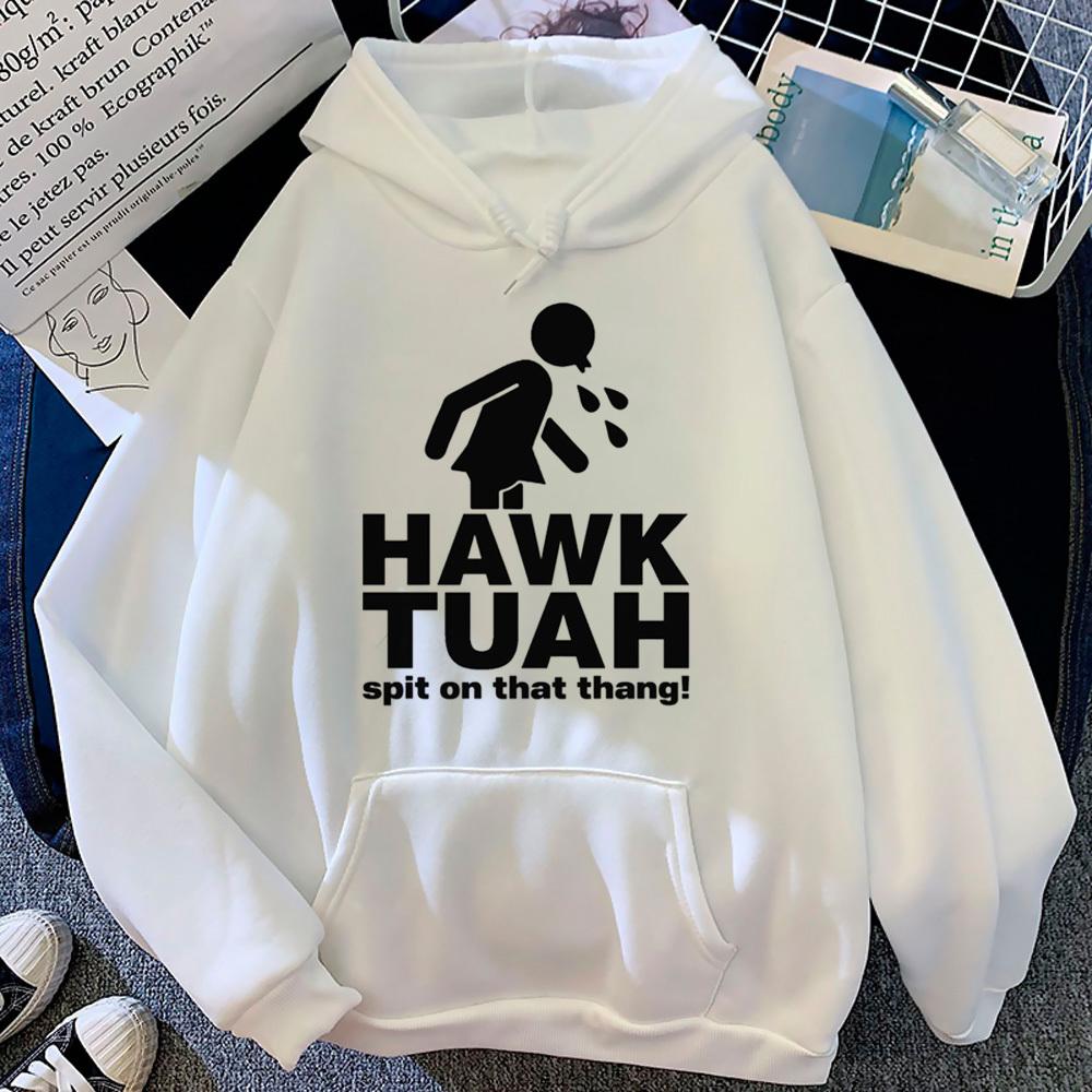 Hawk Tuah hoodies women Winter  anime sweater female anime sweatshirts