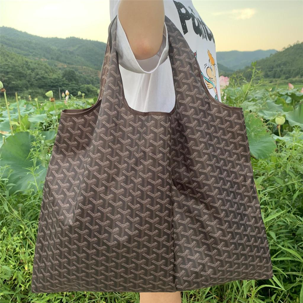 Eco-Friendly Foldable Korean Style Portable Shopping Bag - Medium Size Handbag