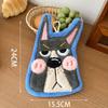 Durable Cute Dog Hand Towel Coral Fleece Soft Toilet Handkerchief Thickened Strong Water Absorption Washcloth Kitchen