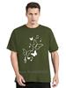 Mens Clothing Colorful Butterfly Petal Oversized Tshirt Short Sleeve Round Cotton Tshirt Cute Graphic Fitness T Shirt Female