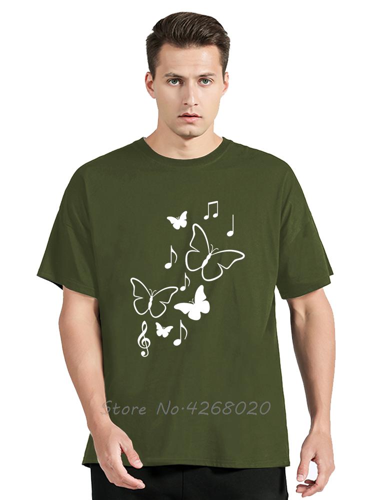 Mens Clothing Colorful Butterfly Petal Oversized Tshirt Short Sleeve Round Cotton Tshirt Cute Graphic Fitness T Shirt Female