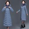 Women's Korean-Style Mid-Length Slimming Plus Size Fur Collar Cotton Jacket