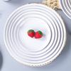 White Round Melamine Dinner Plate