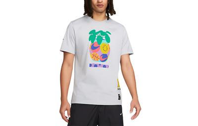 T-Shirt Asiatische Version Herren Grau DQ1886-012