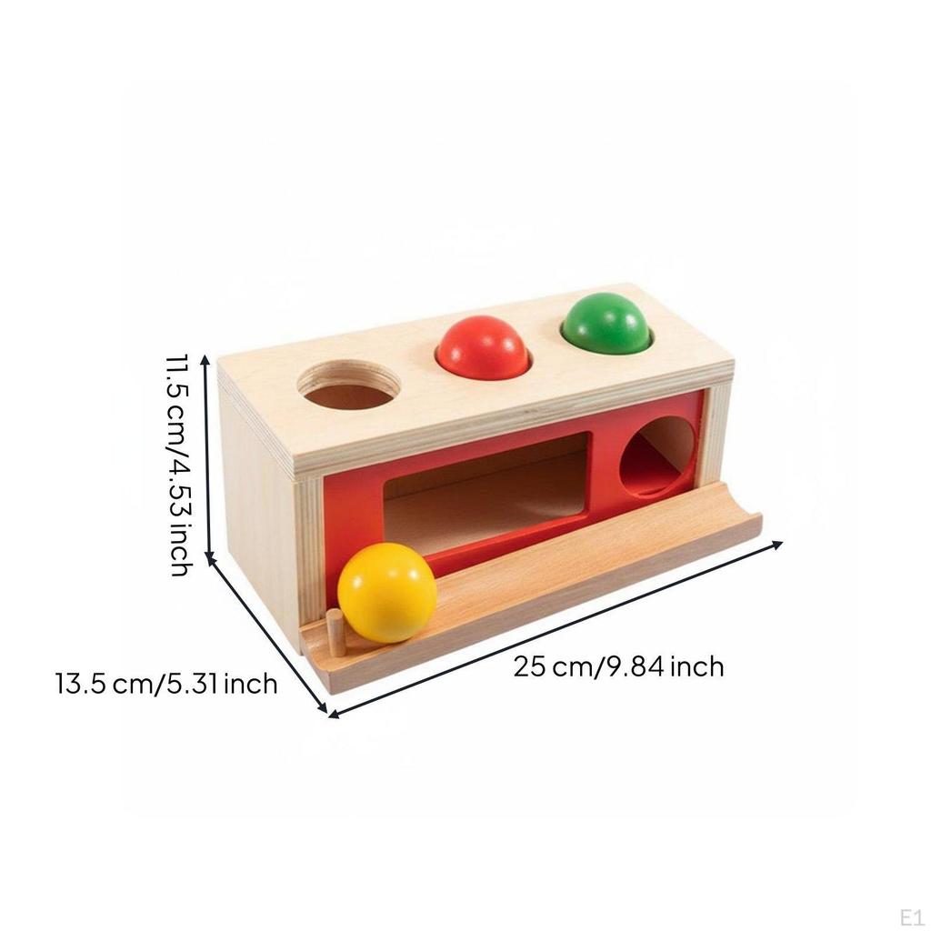 Wooden Rotating Drum Develops Fine Motor Skills Rainbow Sensory Improves HandEye Coordination
