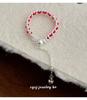 Cuiyan Shijie S925 Silver Korean Style Red Rope Drawstring Ring - Simple Handmade Women's Woven Jewelry