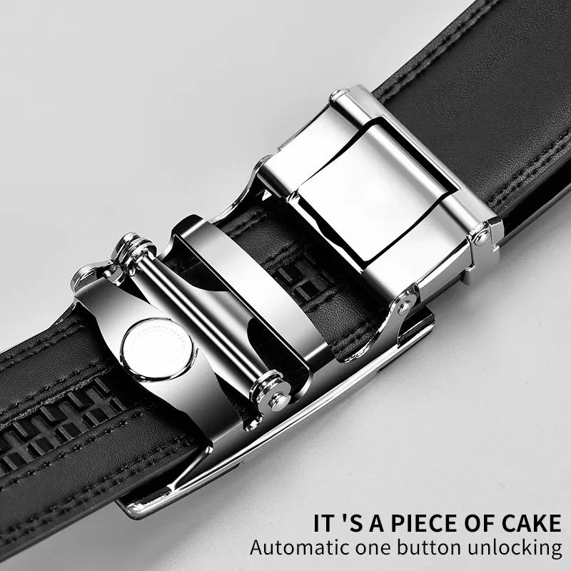 Belts Famous Brand Designer Belt Men Plus Size 130 140 150 160 170cm High Quality PU Leather Luxury Belts Metal Automatic Buckle