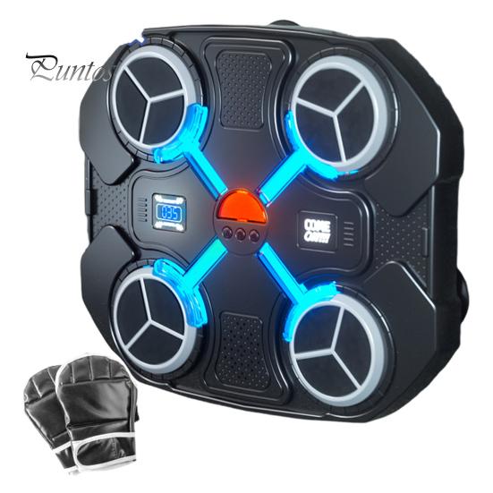 

Детский музыкальный боксерский тренажер, настенная игрушка-мишень для ударов с перчаткой, совместимый с Bluetooth, домашний тренажер для бокса чёрный