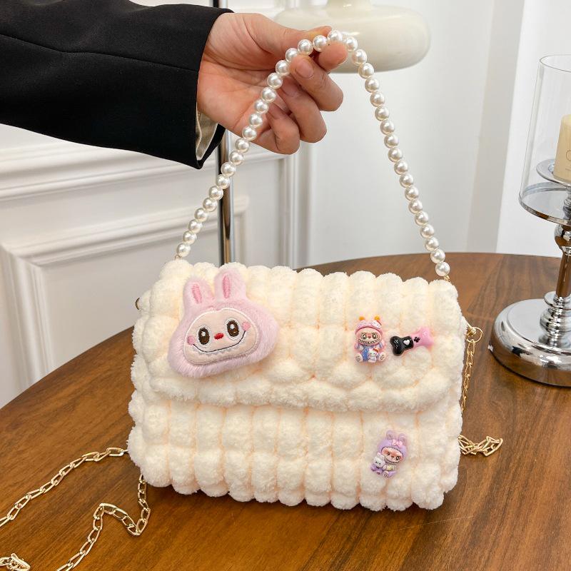 

Набор для вязания сумки кроссбоди из шерсти Labubu DIY - Идеальный подарок-сумочка для нее