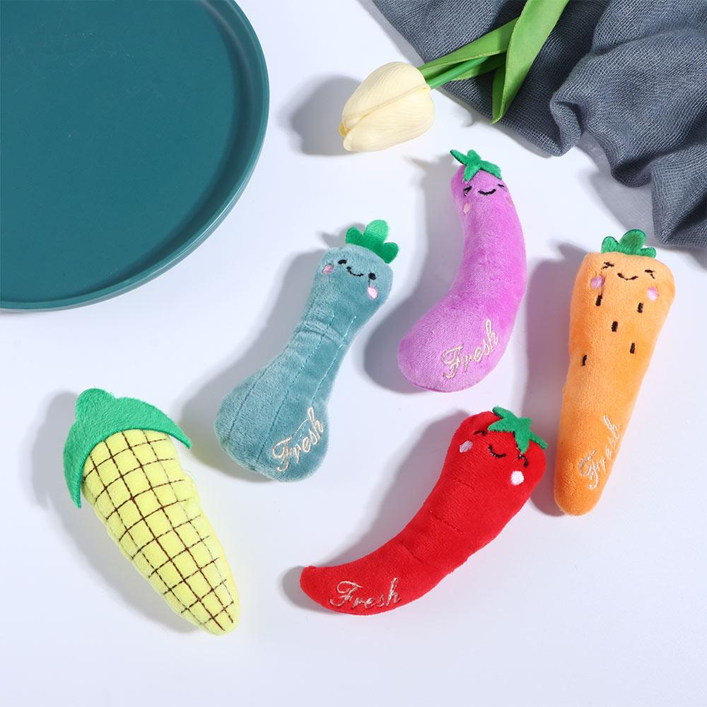 Dog Pet Cute Soft Plush Indoor Funny Cat Mint Toys Teeth Bite Toys Catnip Pillows Chew Toy