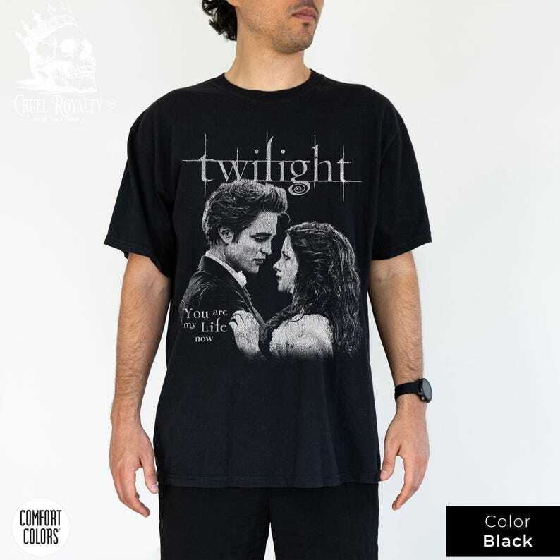 Edward Bella Wedding Dance Shirt Vintage Twilight Saga Tee Distressed Romance XXXXL