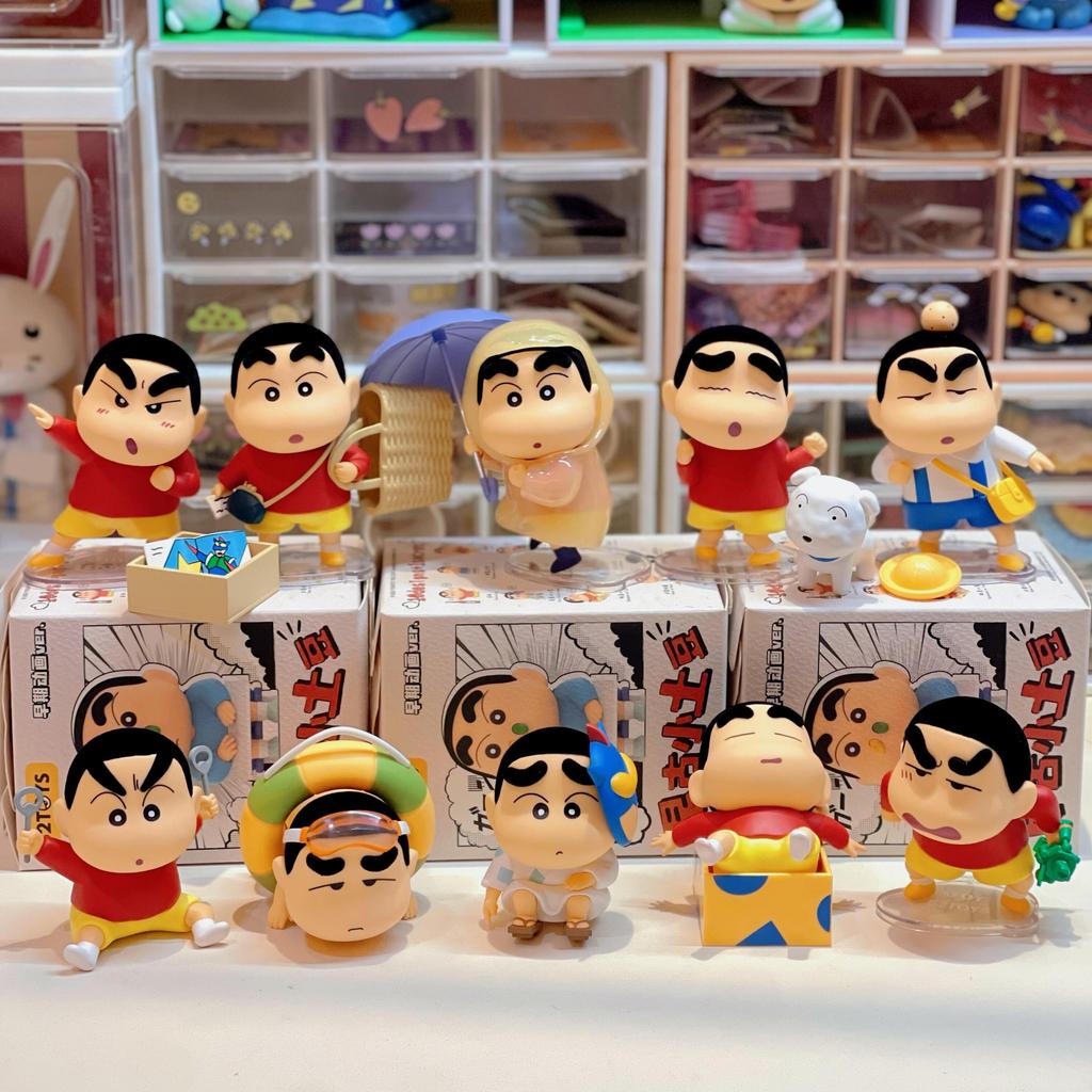 Crayon Shin-Chan Early Ancient Little Potato Series Nohara Shinnosuke Blind Box Doll Kawaii Action Figure Decoration Model Toy