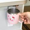 [Hello Kitty] Retro Glass Cup 3P Set / Lilfant Hello Kitty Curly Dishwasher-Safe Stainless Steel Cup