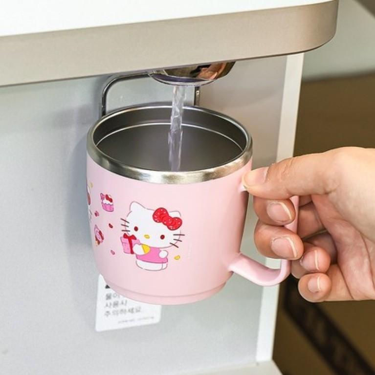 [Hello Kitty] Retro Glass Cup 3P Set / Lilfant Hello Kitty Curly Dishwasher-Safe Stainless Steel Cup