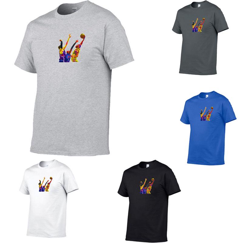 Men's 100% Cotton T-Shirt Men Casual Short Sleeve O-Neck T-shirt ...