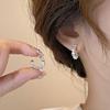 Elegant Silver Shaped Earrings: High-End Luxury, Sparkling Studs & Hoops for Women
