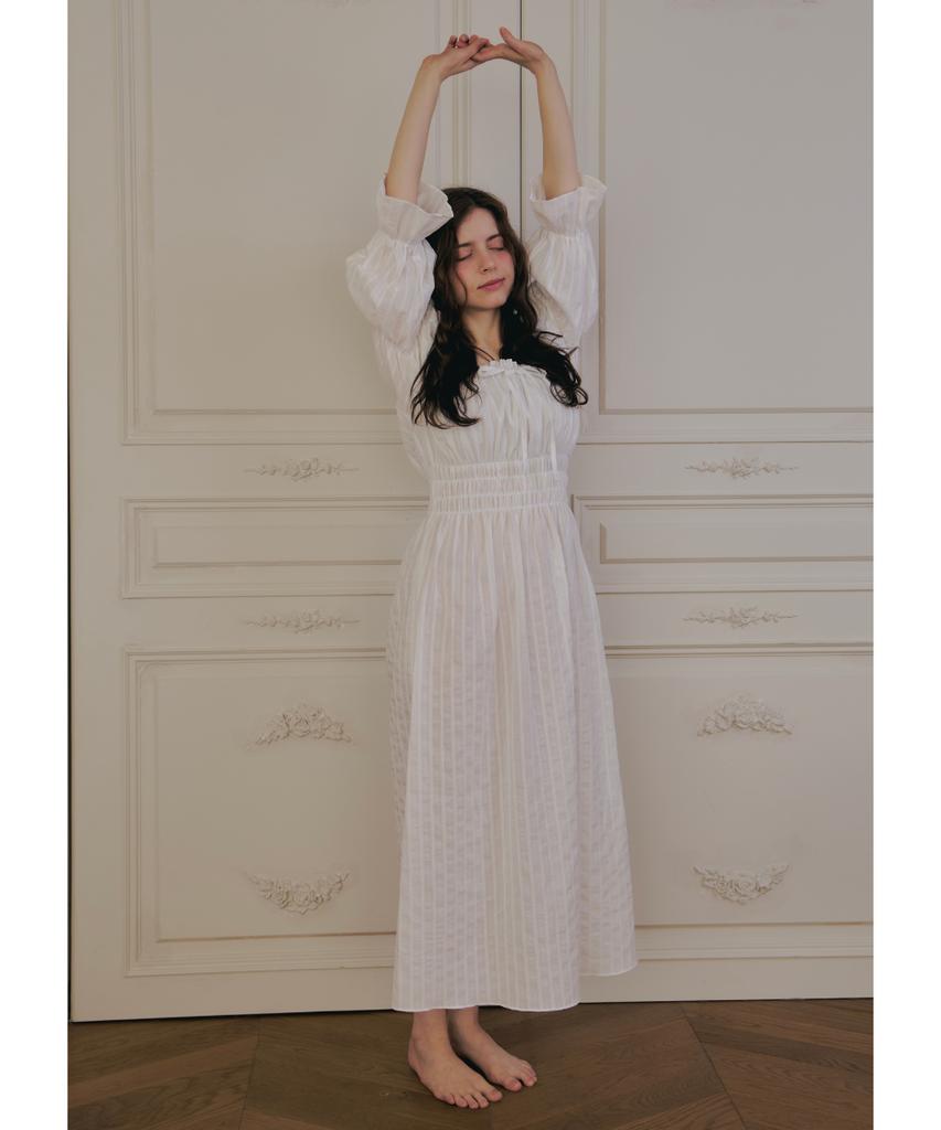 Lakkeu Toujours Home Dress (Ivory)