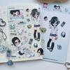 1 Sheet Millennium Anime Story Phone Craft Diy Decoration Kawaii Character Scrapbooking Stickers Deco Stationery Decals