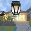 Solar-Powered Outdoor Filament Wall Lamp with Motion Sensor