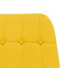 Rocking Chair with Footstool Mustard Yellow Fabric