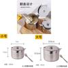 Modern Minimalist Stainless Steel Spice Jar With Handle And Spoon For Home Cooking Storage