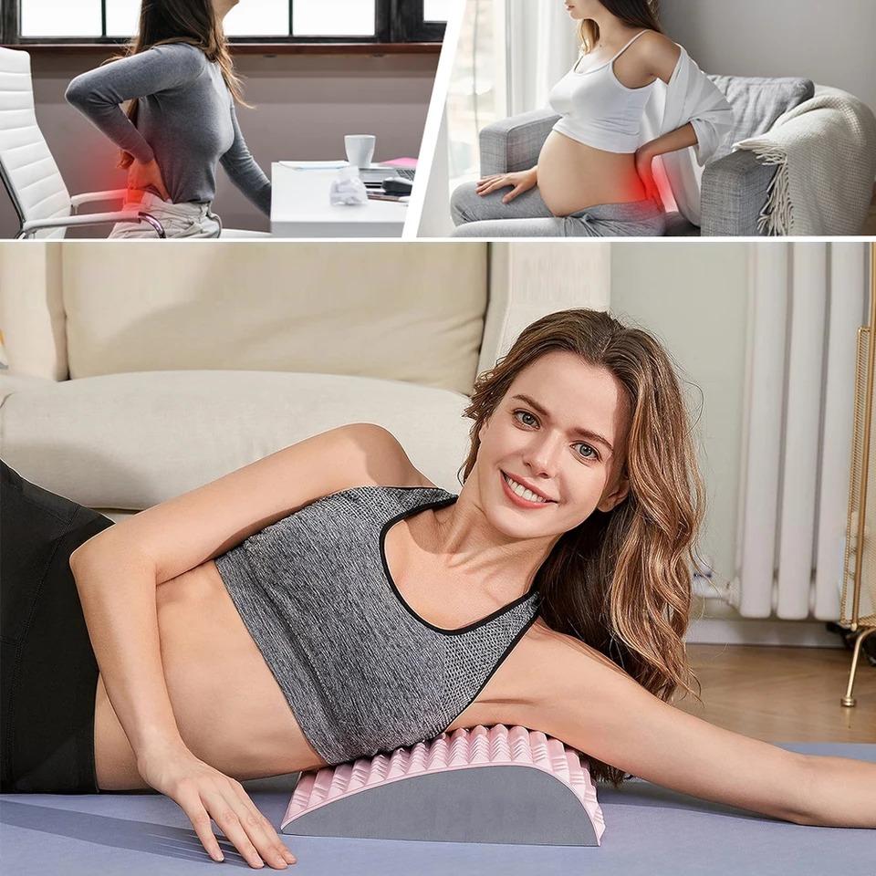 Korsryggmassasje Smertebehandling Båre Ryggbårepute Kronisk korsryggstøtte Herniated Disc Posture Corrector Pute