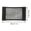 Car Rear Trunk Storage Net Seat Elastic String Net Magic Sticker Mesh Storage Bag Organizer Universal Auto Organizer