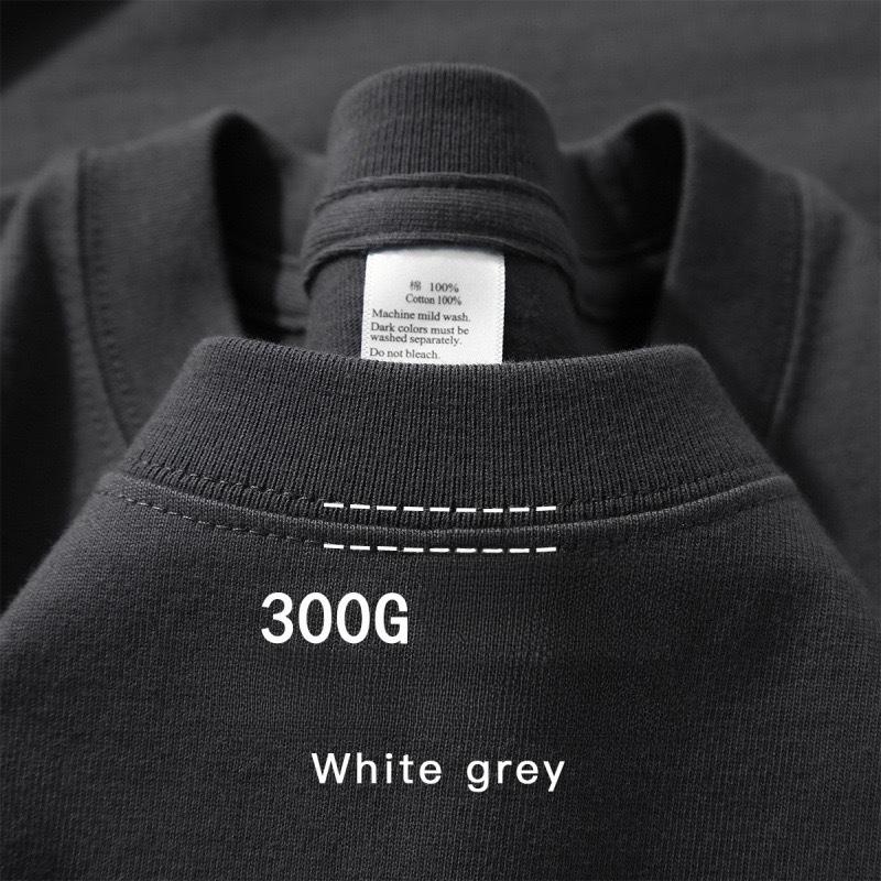 Heavy Cotton Short-sleeved T-shirt Men's Loose Solid Color Bottoming Shirt Top Summer Men's and Women's Same T-shirt