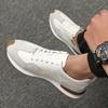 Fashion New Men's Designer Suede Leather Mixed Lace Up Running Shoes Male Causal Flats Moccasins Sports Walking Sneakers Zapatos Hombre