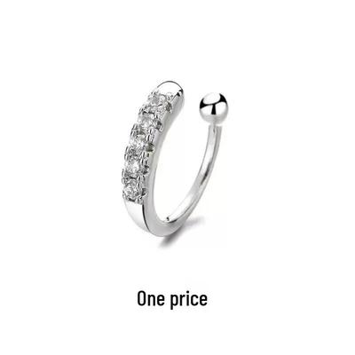 Ear Cuff Minimalista Coreano Unisex: Clip per Naso e Orecchie Senza Foratura, Gioielli Cool in Stile Street