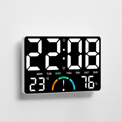Large LED Wall Clock with Stand, Digital Multifunction GH9008