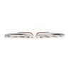 ABLZ-Front Bumper Side Chrome Trim 1 Pair For Fiat 500 2016-  Part Numbers 735642306 735642307