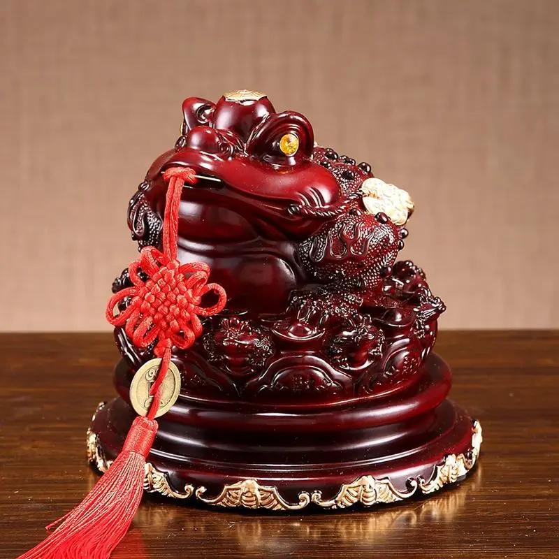 Golden Toad Ornaments for Household Decoration, Large Piggy Bank, Golden Toad, Office, Shop Opening Gifts, New