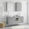 Bathroom Cabinet Set 5 Pcs Grey Sonoma 50 X 14.5 X 70 Cm