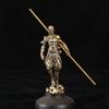 Koppar Apor Staty 3D Sun Wukong Spelfigur Koppar Apor Kung Staty Apor Kung Staff Dekorativ Kulturell Symbol Statyer