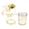 Carrousel Tealight Rotating Candle Holders Romantic Golden Night Light Creative Gifts Holiday Decorative Lamp