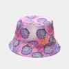 Spring and Summer Cotton Print Bucket Hat Fisherman Hat Outdoor Travel Sun Cap for Men and Women 100