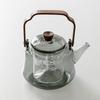 Hanyou Glass Japanese Teapot with Wooden Lid, 900ML