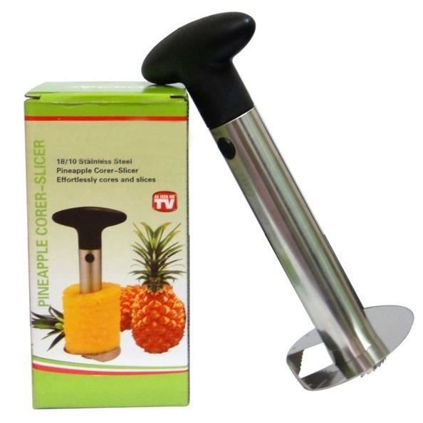 Tăietor peeler - XCSOURCE - Inele de ananas - Oțel inoxidabil - Argintiu - Ustensilă de bucătărie ușoară