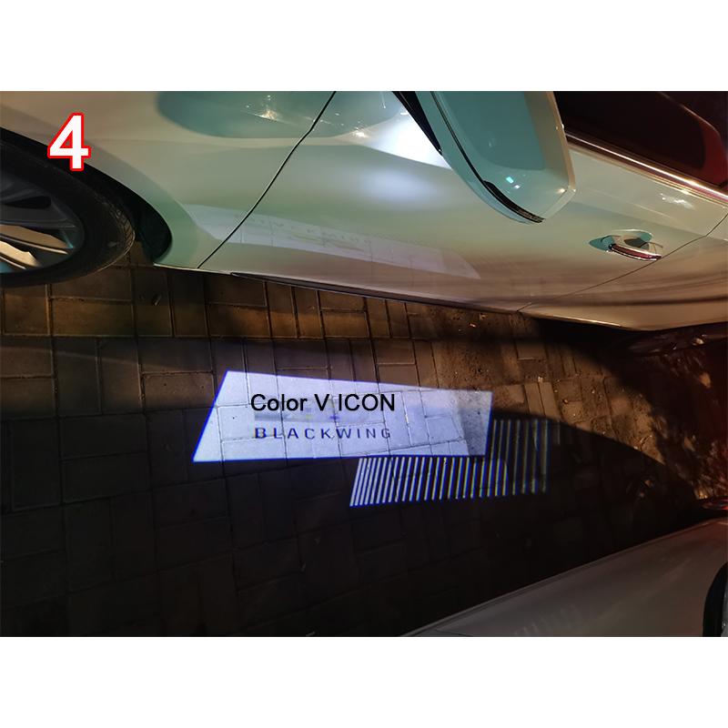 For Cadillac CT4 CT5 CT6 ATS CTS HD Led Car Rearview Mirror Welcome Shadow Icon Light Laser Projector Ghost Lamp Modification