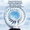 2025 New Ice Pack High-speed Fan, Semiconductor Refrigeration Handheld Fan, Portable Charging Folding Small Fan