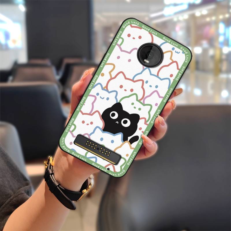Durable Protective Phone Case For MOTO Z4 Play Graffiti Phone Pouch Cartoon Anti-knock TPU Waterproof Cute Soft Case