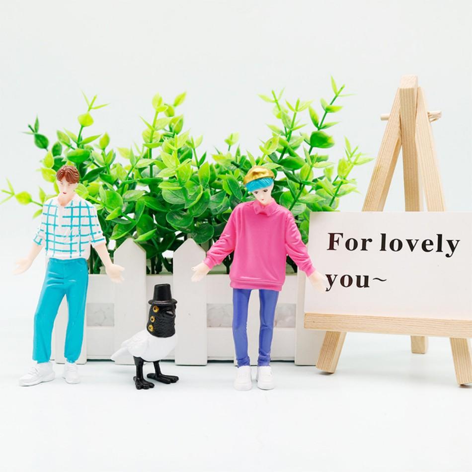 NEU 9-teiliges Set Kpop Demon Hunters Figurenmodell Spielzeug Cartoon Gaming Peripheriegeräte Schreibtischdekoration Sammlerfiguren Modellspielzeug Geschenk