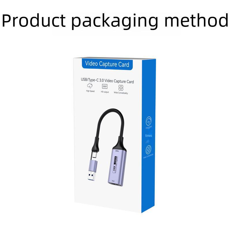 USB 3.0 To HDMI Type-C Video Capture Card for Mobile and PC Gaming/Live Streaming.