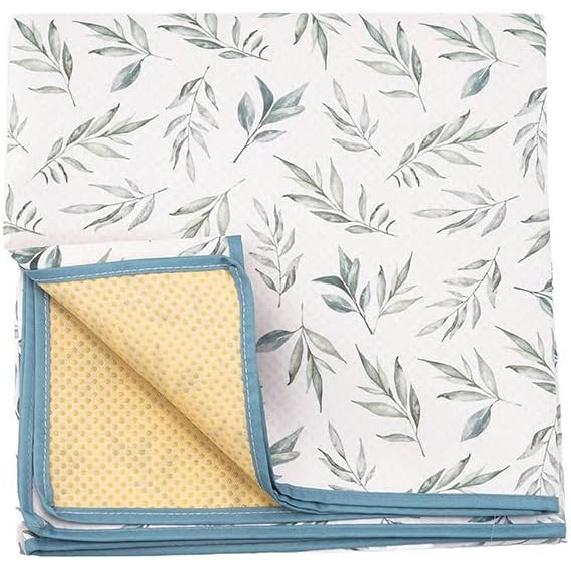 Baby Splat Mat for Under High Chair - WWaterproof and Washable Eating Mat for Toddlers&Kids, Portable Play Mat and Table Cloth 43 Inch (Rainbow