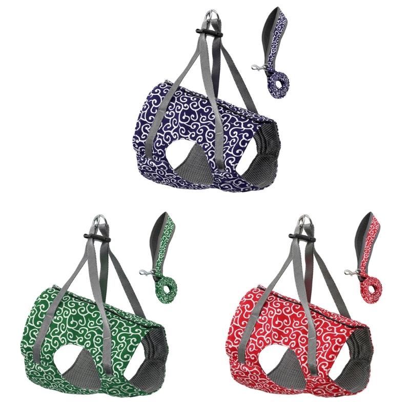 Adjustable Large Cats Vest Harness for Small Cats No Pull Design with Leash Breathable Vest Bright Color